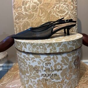 Inc concepts mesh kitten heel shoe